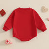 XOXO Red Long-Sleeve Onesie