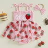 ONE Strawberry Tutu Romper