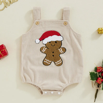 GINGERBREAD MAN Corduroy Romper