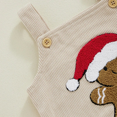 GINGERBREAD MAN Corduroy Romper