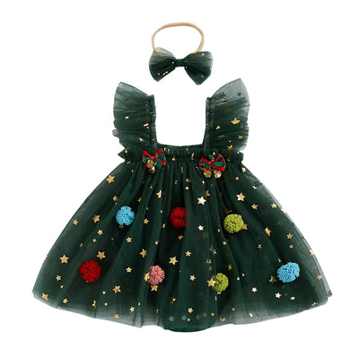 CHRISTMAS TREE Romper Dress