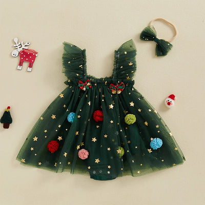 CHRISTMAS TREE Romper Dress