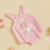 LITTLE BUNNY Waffle Knit Romper