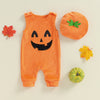 HAPPY PUMPKIN Orange Jumpsuit with Cap