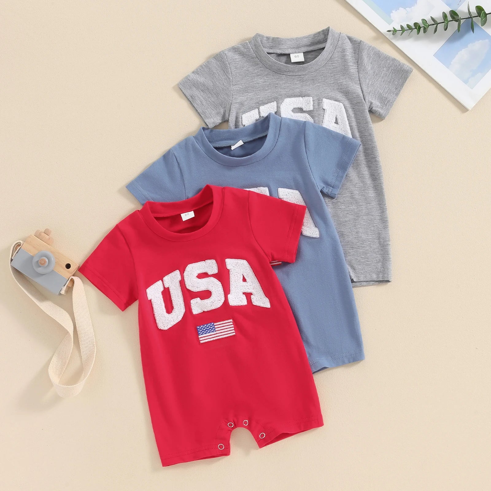 USA Plush Summer Romper