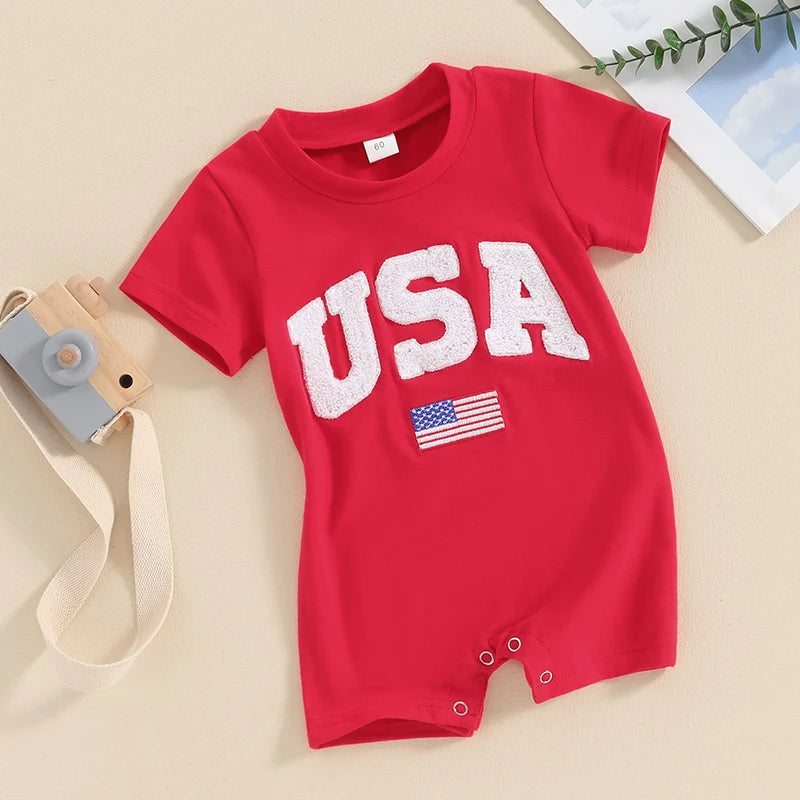 USA Plush Summer Romper