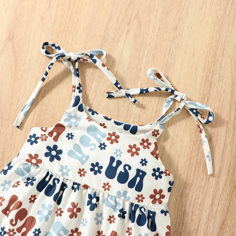 USA Flower Power Romper