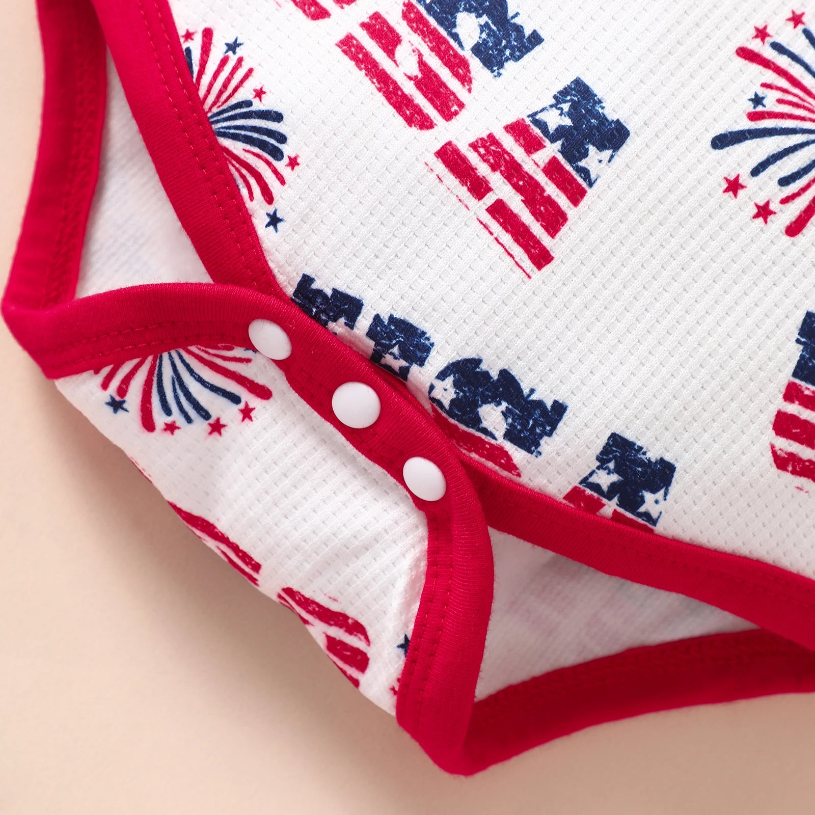 USA Firework Waffle Knit Outfit