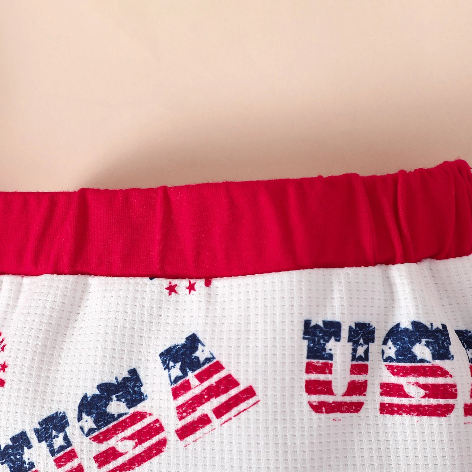 USA Firework Waffle Knit Outfit