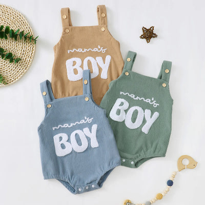 MAMA'S BOY Corduroy Romper