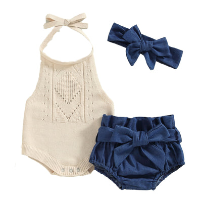 REMI Knitted Romper Outfit