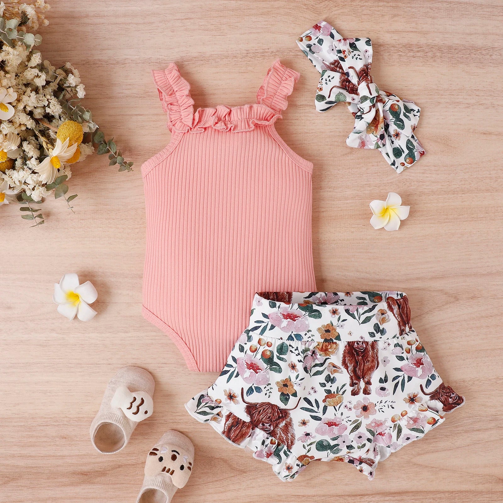 Baby girl summer rompers deals