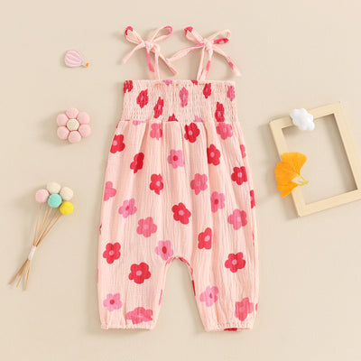 FLOWER POWER Pull-on Jumpsuit