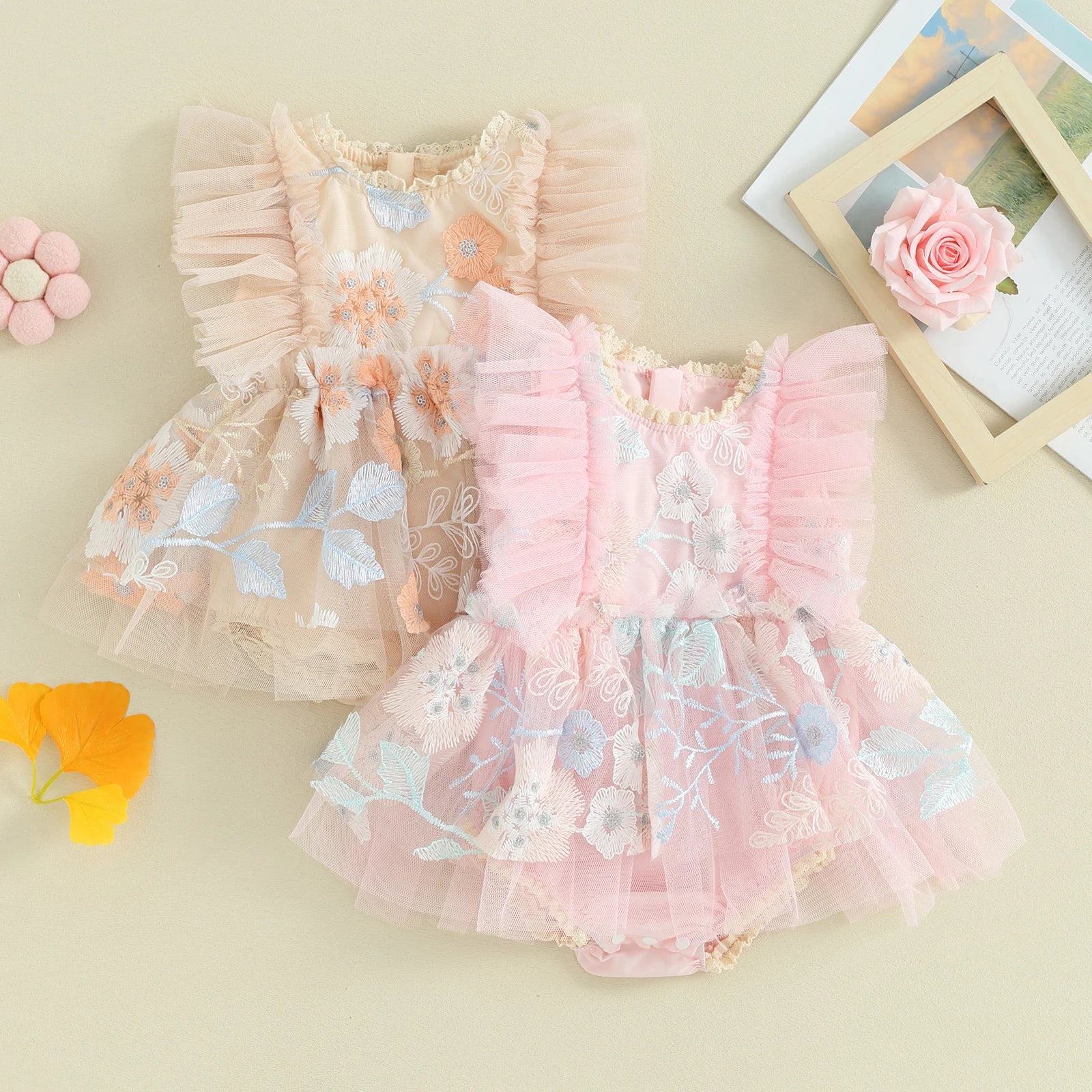GARDEN FAIRY Tulle Romper Dress