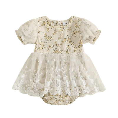 CELESTE Floral Lace Romper