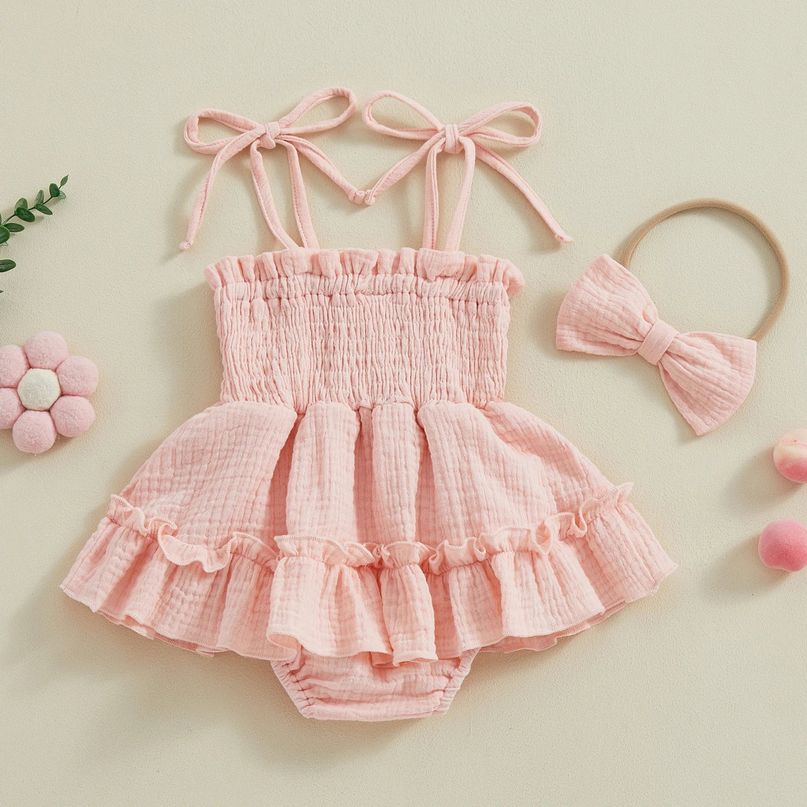 LUCY Romper Dress with Headband