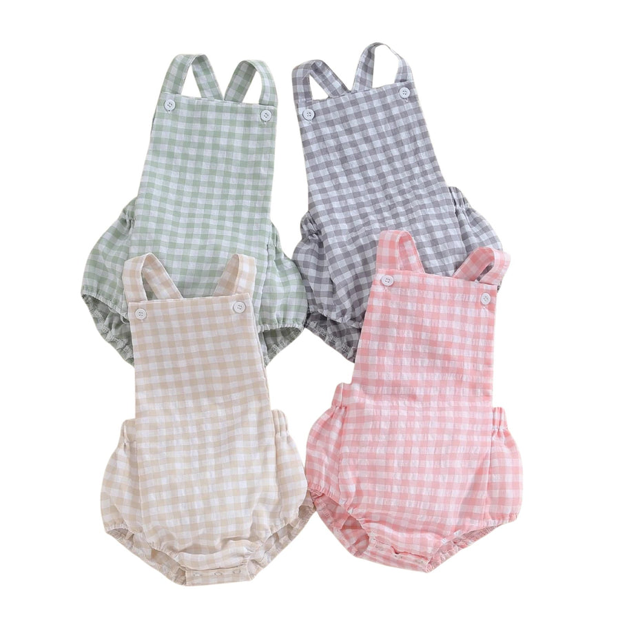 PAULINA Checkered Romper