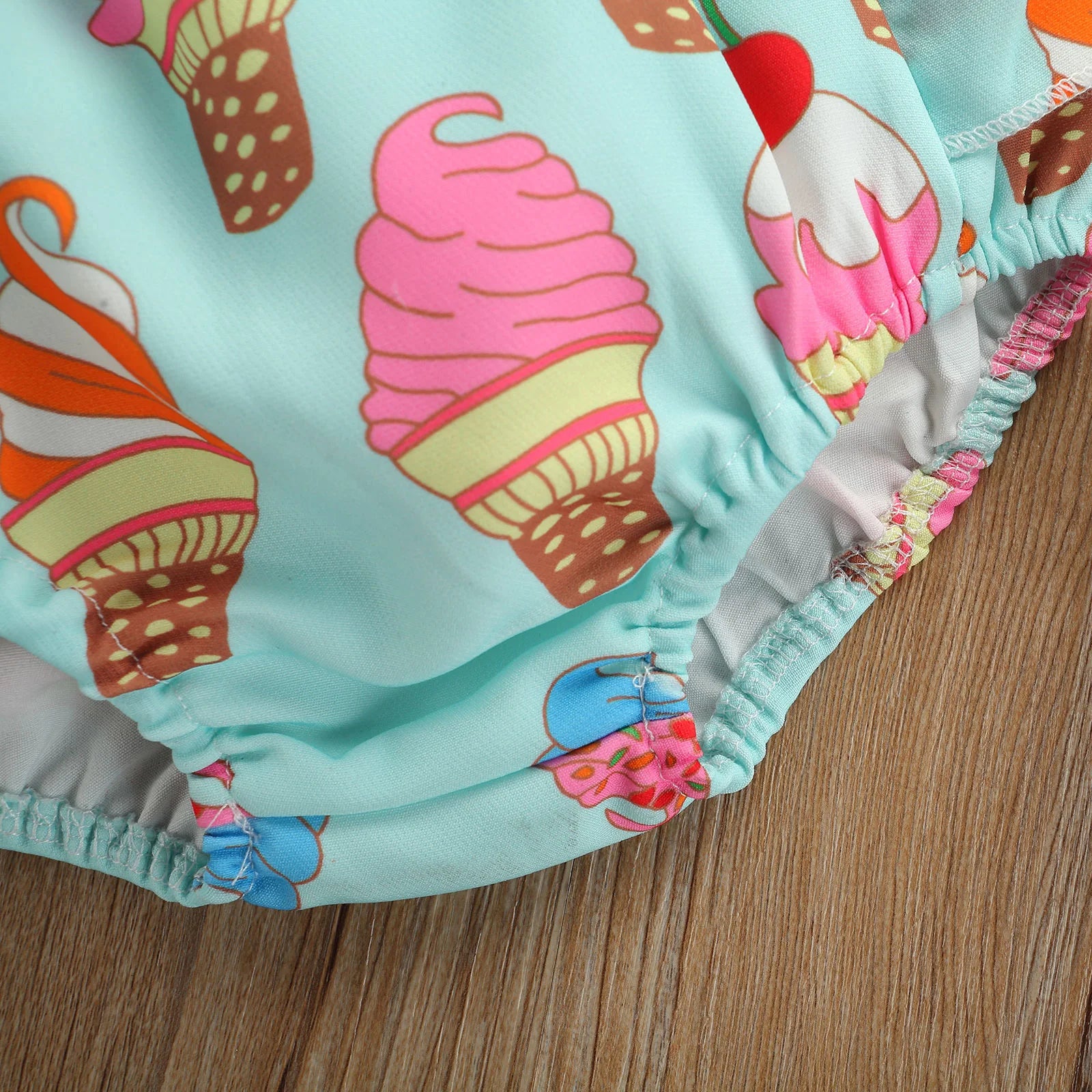 ICE CREAM Romper with Headband