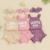 DADDY'S GIRL Ribbed Ruffle Outfit