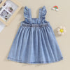 CHLOE Bowtie Denim Dress