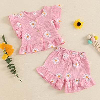 DAISIES Ruffle Bowtie Outfit