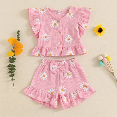 DAISIES Ruffle Bowtie Outfit