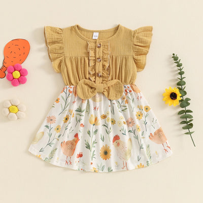 SPRING CHICK Ruffle Dress