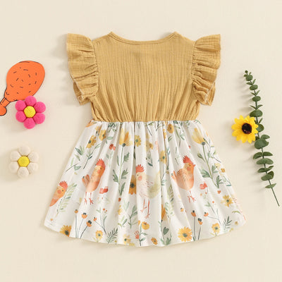 SPRING CHICK Ruffle Dress