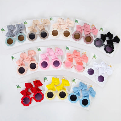 FLOWER Sunnies with Bowtie Hair Clips