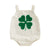 SHAMROCK White Corduroy Romper