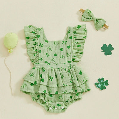 CLOVER Ruffle Romper