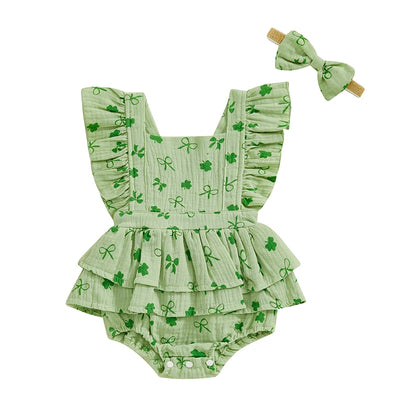 CLOVER Ruffle Romper