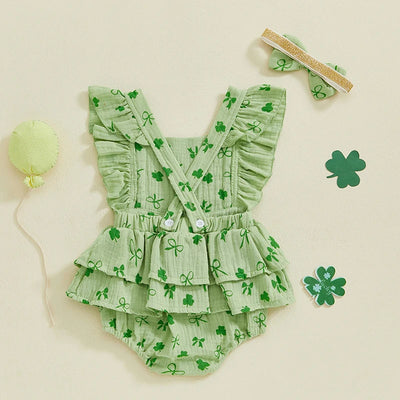 CLOVER Ruffle Romper