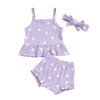 LAVENDER Flower Ruffle Outfit