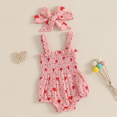 HEARTS Smocked Romper