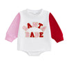 SANTA BABE Color Block Long-Sleeve Onesie