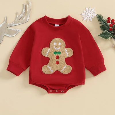 GINGERBREAD MAN Push Romper