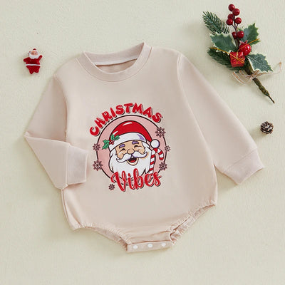 CHRISTMAS VIBES Long-Sleeve Onesie