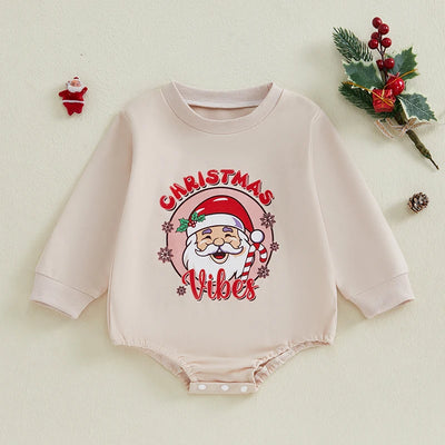 CHRISTMAS VIBES Long-Sleeve Onesie