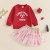 CHRISTMAS CREW Skirt Outfit