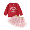 CHRISTMAS CREW Skirt Outfit