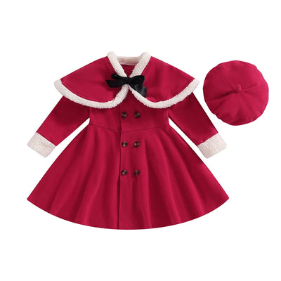 LITTLE MISS SANTA Coat with Beret