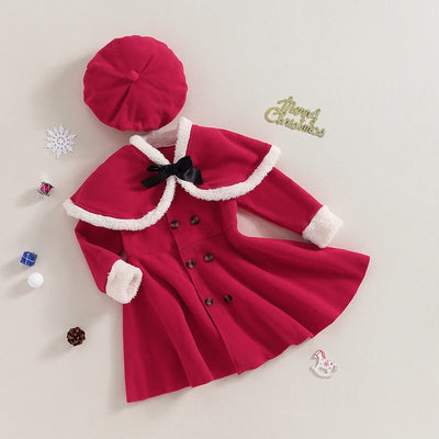 LITTLE MISS SANTA Coat with Beret