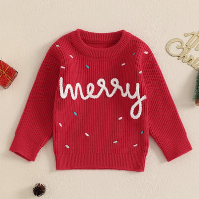 MERRY Red Knitted Sweater