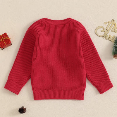 MERRY Red Knitted Sweater