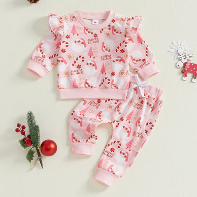 SANTA CLAUS Floral Ruffle Outfit