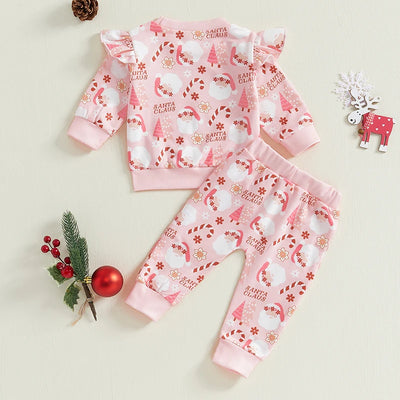 SANTA CLAUS Floral Ruffle Outfit