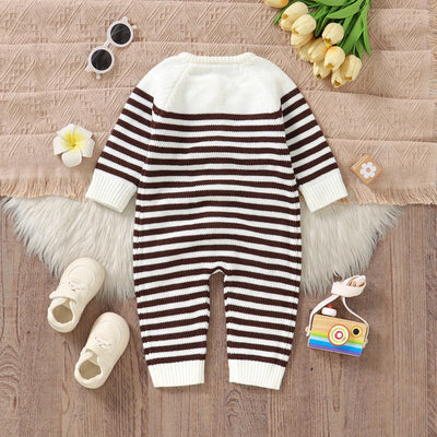 COZY Striped Knitted Jumpsuit