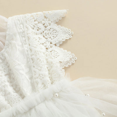 ANASTASIA Lace & Tulle Romper Dress