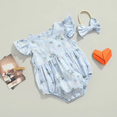 KEELEY Floral Embroidered Romper